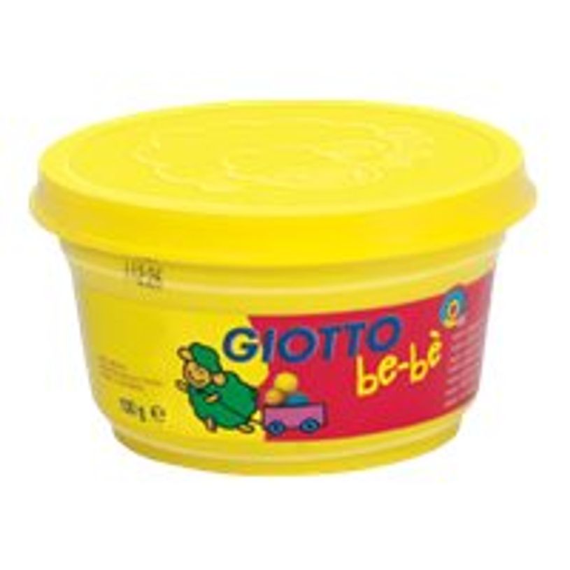 8000825464911-GIOTTO be-bè- pâte à modeler- 4 pots rouge, jaune, blanc et cyan- 100gr-P_79428417_2-1