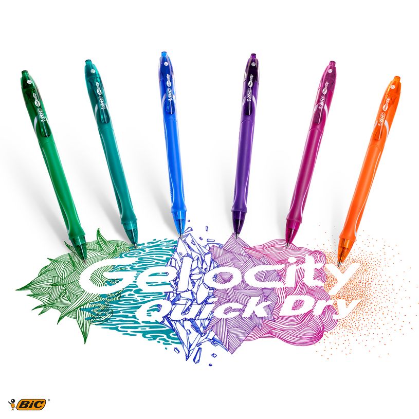 3086123457553-Bic Gelocity QuickDry - Roller - 0,7 mm - noir-P_79429239_7-6