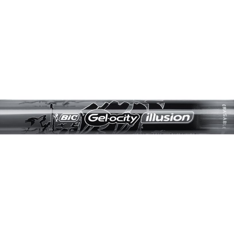 3086123460126-Bic Gelocity Illusion - Pack de 12 rollers effaçables - 0,7 mm - noir-P_79429697_7-3