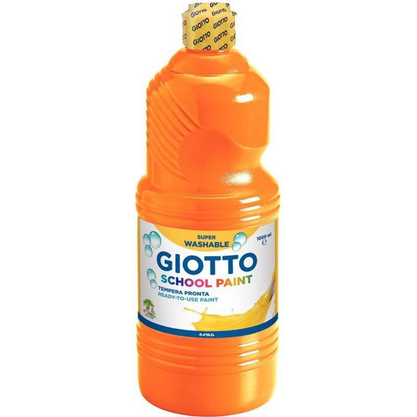 8000825977053-Giotto School - Gouache ultra lavable - orange - bouteille d'1 L-P_79430022_1-0