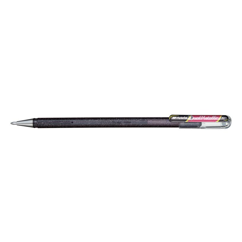 0884851024541-Pentel - Roller encre metallique pailletée - 1 mm - noir/rouge-P_79430032_1-0