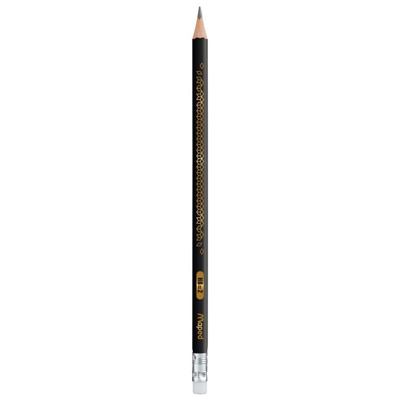 3154148517184-Maped BlackPep's - Pack de 3 crayons à papier décorés - HB - embout gomme-P_79430924_3-1