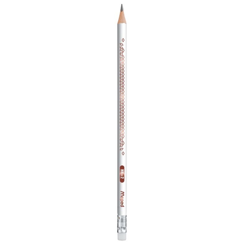 3154148517184-Maped BlackPep's - Pack de 3 crayons à papier décorés - HB - embout gomme-P_79430924_4-2