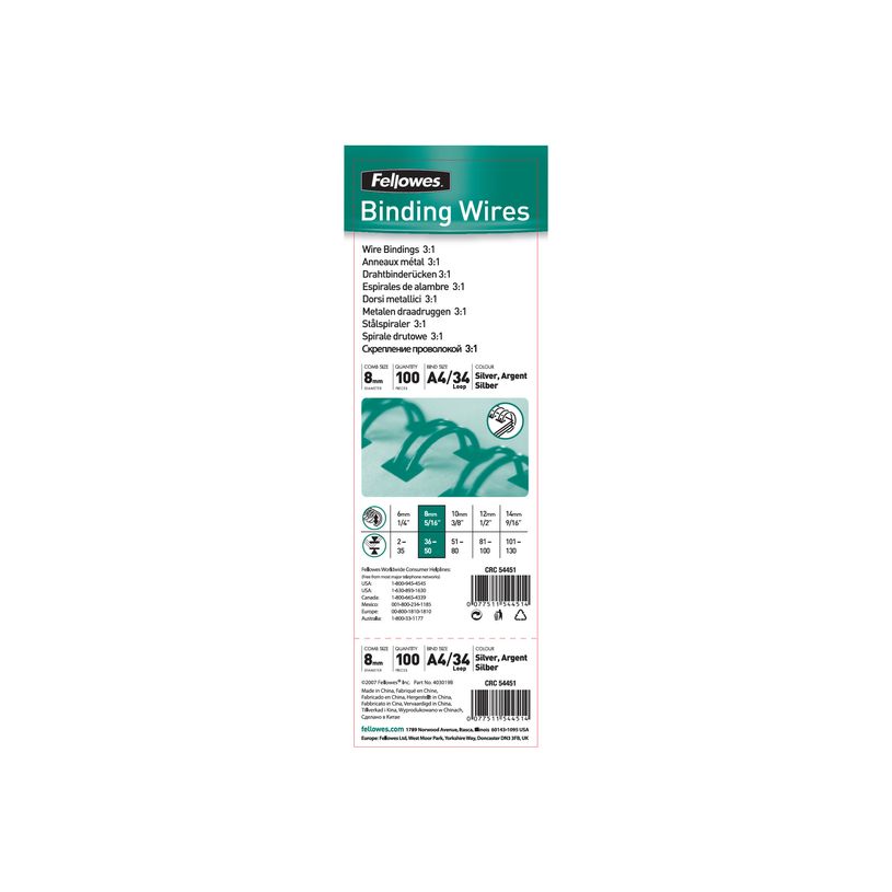 0077511544514-Fellowes - 100 anneaux de reliure en métal - 8 mm - jusqu'à 60 feuilles - argent-P_79431760_1-0