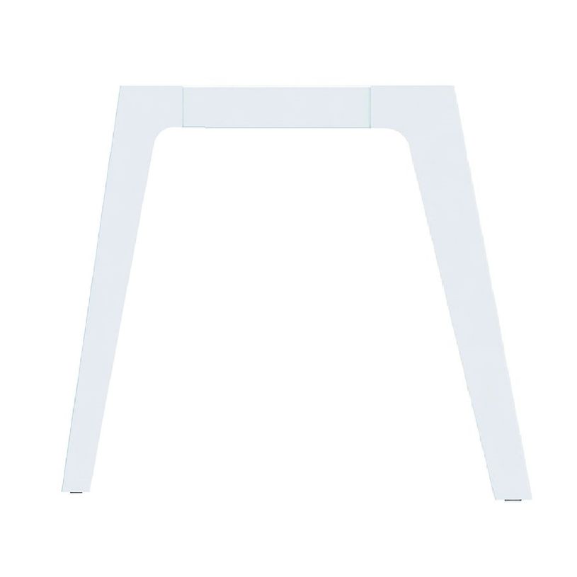 3253310162150-Bureau simple STEELY - L180 cm - Pieds blanc - plateau Blanc Perle-P_79432496_2-1