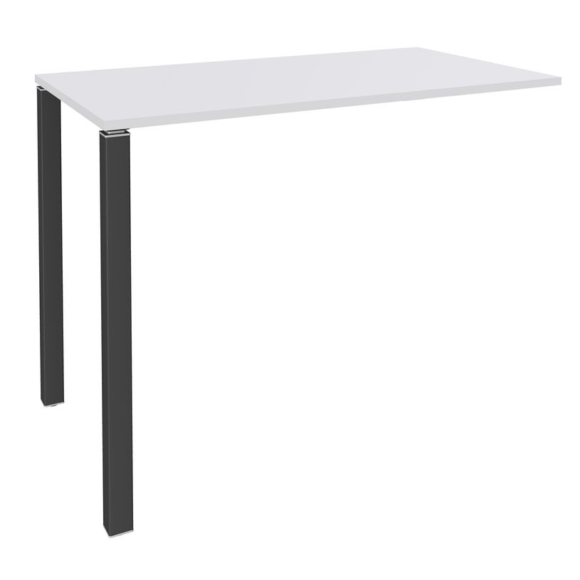3253310166745-Table Lounge 2 Pieds - L120xH105xP80 cm - Pieds carbonne - plateau blanc perle-P_79432868_1-0