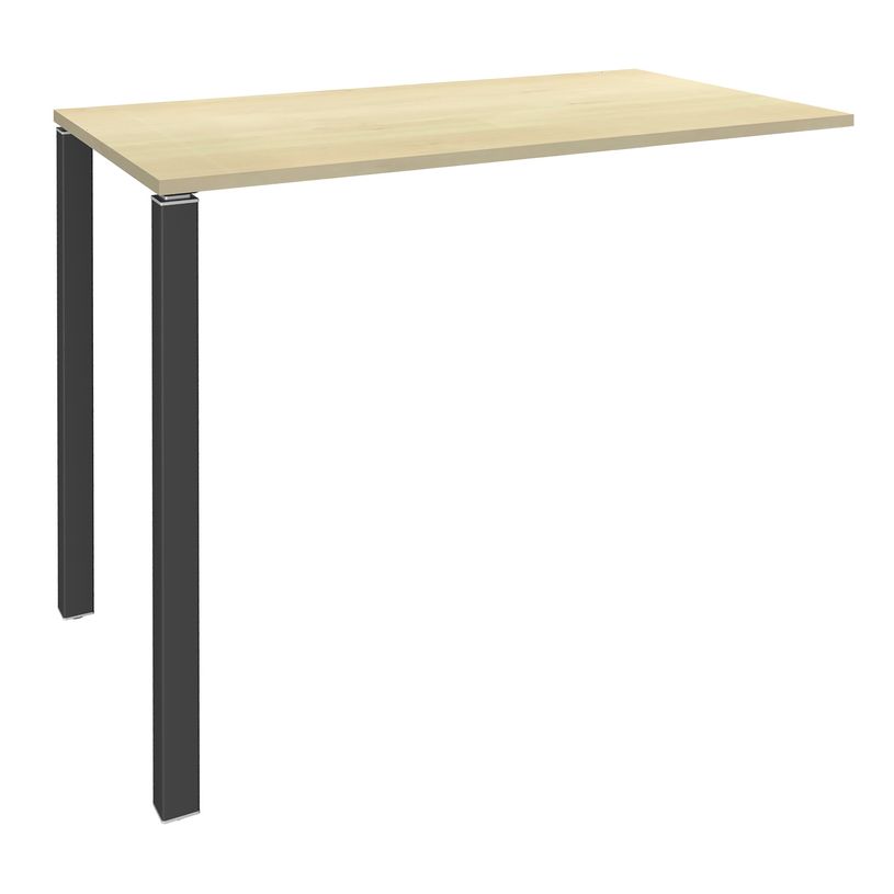 3253310166820-Table Lounge 2 Pieds - L140xH105xP80 cm - Pieds carbonne - plateau imitation érable-P_79432876_1-0