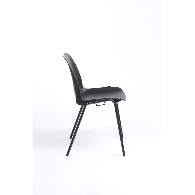 3701338800481-Chaise CHARLOTTE - pieds noirs avec accroches - coque M1 (non feu) - bleu-P_79433419_8-7