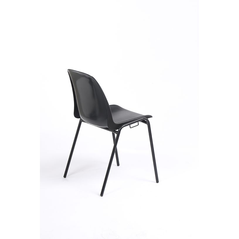3701338800481-Chaise CHARLOTTE - pieds noirs avec accroches - coque M1 (non feu) - bleu-P_79433419_9-8