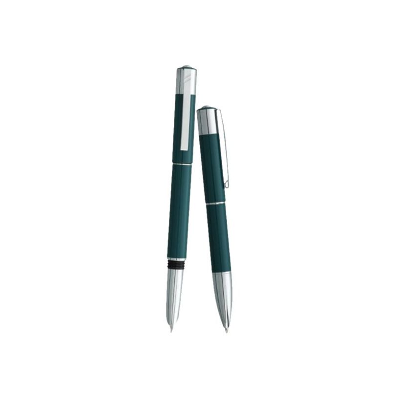 3219911760089-Daniel Hechter Media Hubb - Parure stylo à bille et sylo plume - laqué vert-P_79434040_1-0