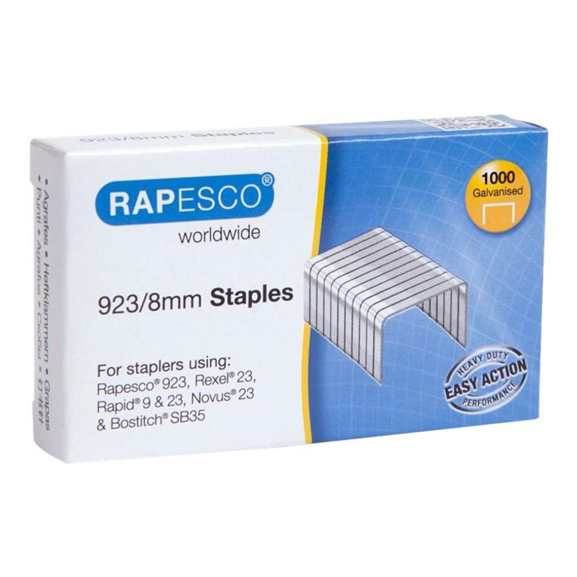 5018505005401-Rapesco - Boîte de 1000 agrafes 23/8 - jusqu'à 40 feuilles-P_79434671_1-0
