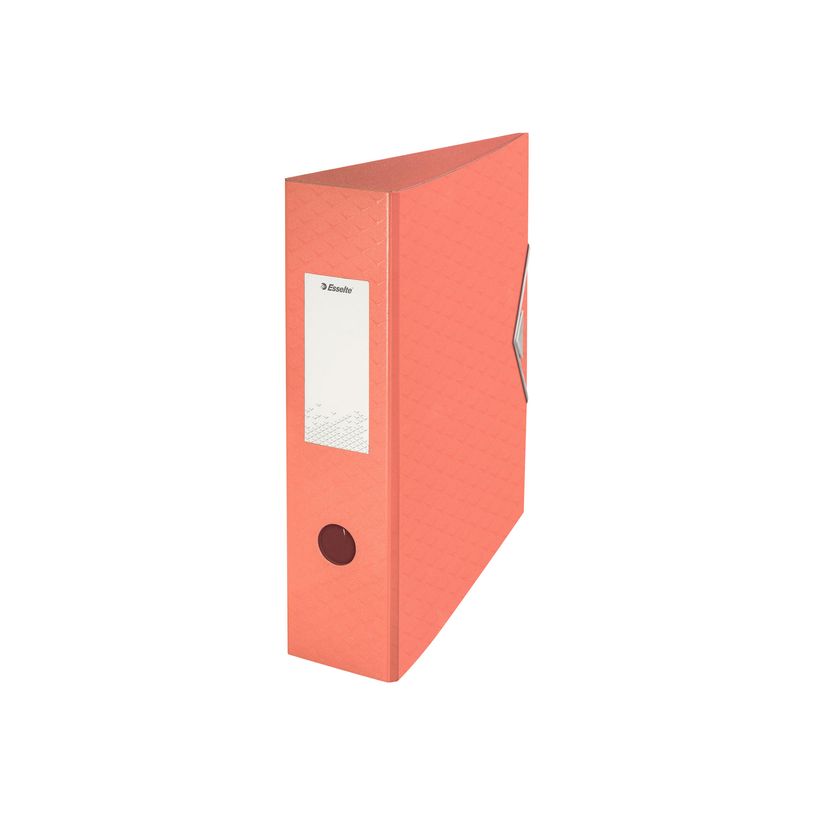 4049793052458-Esselte Colour'Ice - Classeur à levier - dos 82 mm - A4 - pour 500 feuilles - pêche-P_79434839_1-0