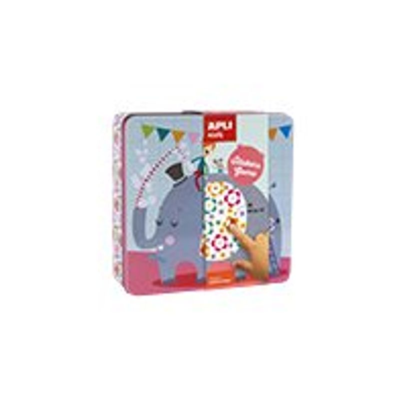 8410782145349-Apli Kids - Boîte métallique jeu de gommettes - éléphant-P_79434893_3-2
