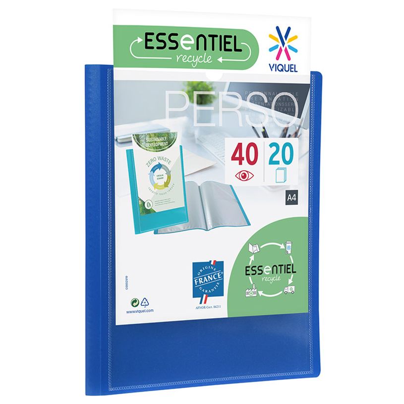 3135250427028-Viquel - Porte vues personnalisable - 40 vues - A4 - bleu-P_79435034_1-0