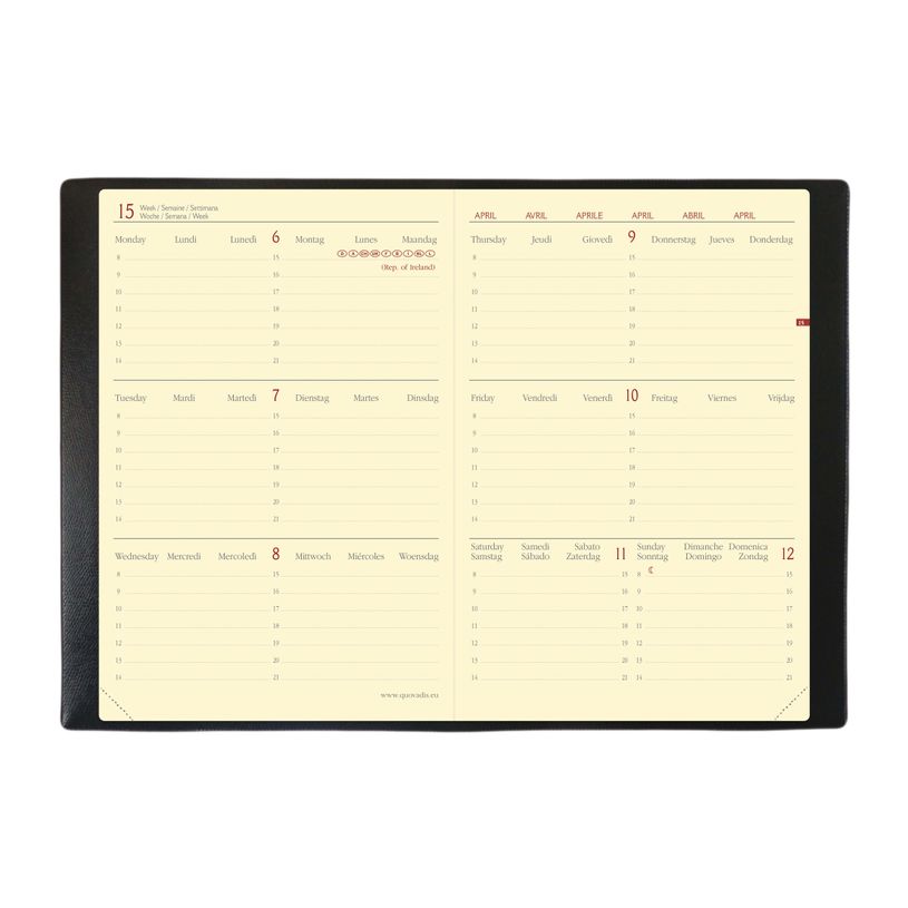 3371010426188-Agenda Everest Horizontal - 1 semaine sur 2 pages - 16 x 24 cm - orange - Quo Vadis-P_79436088_3-1