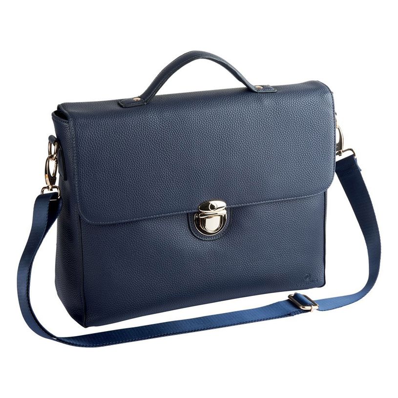 3108723263744-Oberthur Lady Bradford - Cartable rigide 2 compartiments - marine - 29 x 11,5 x 36 cm-P_79437643_2-0