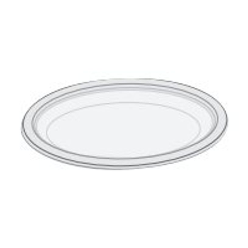 3342690133918-Guillin Rondopack - assiette - fiber white - Taille 23 cm - hauteur 2.2 cm - jetable (pack -P_79438320_1-0