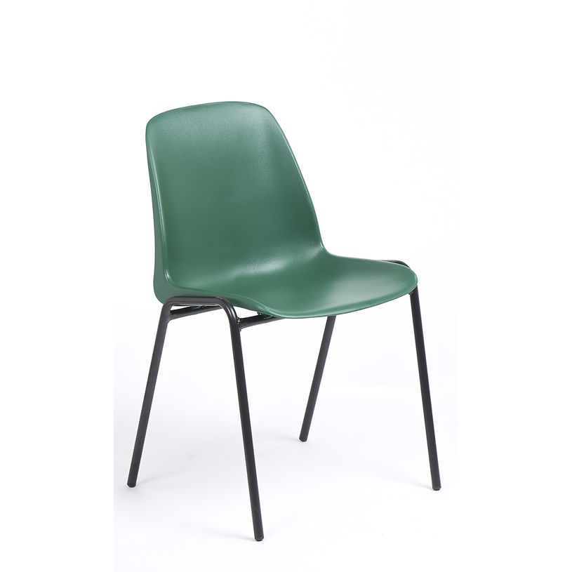 3701338800078-Chaise CHARLOTTE - pieds noirs sans accroche - vert-P_79438523_1-0