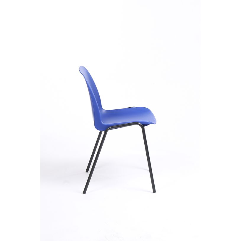 3701338800351-Chaise CHARLOTTE - pieds noirs sans accroche - coque M1 (non feu) - bleu-P_79438544_3-2
