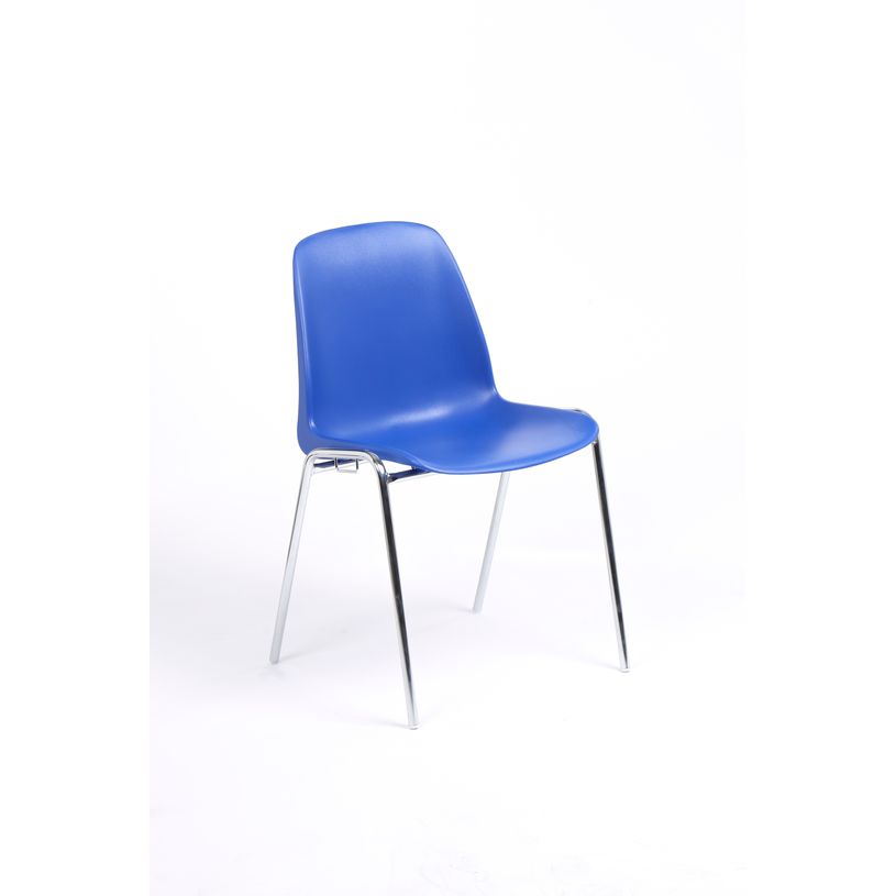 3701338800603-Chaise CHARLOTTE - pieds chromés avec accroches - coque M1 (non feu) - bleu-P_79438563_1-0