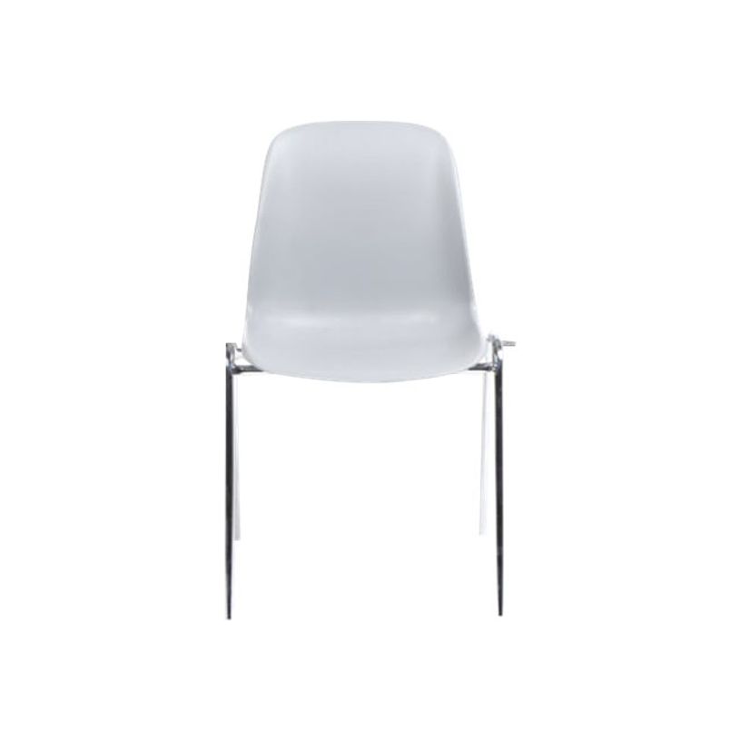 3701338800610-Chaise CHARLOTTE - pieds chromés avec accroches - coque M1 (non feu) - gris clair-P_79438564_1-0