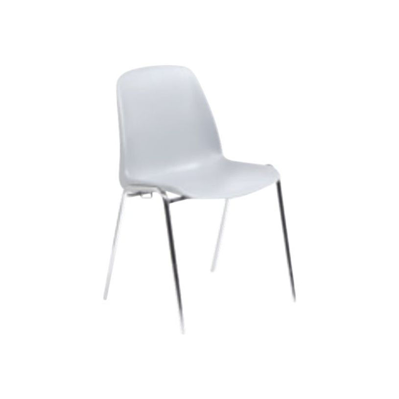 3701338800610-Chaise CHARLOTTE - pieds chromés avec accroches - coque M1 (non feu) - gris clair-P_79438564_2-1