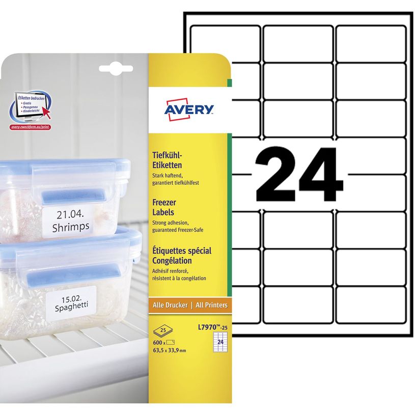 4004182067550-Avery - 25 Étiquettes de congélation blanches - 63,5 x 33,9 mm-P_79439715_3-0