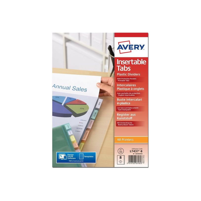 5014702031823-Avery - Pochette intercalaire 8 positions - A4 Maxi - polypropylène-P_79439738_3-1