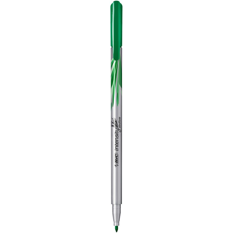 3086123514874-BIC Intensity - Feutre fin - pointe moyenne - vert-P_79440289_1-0