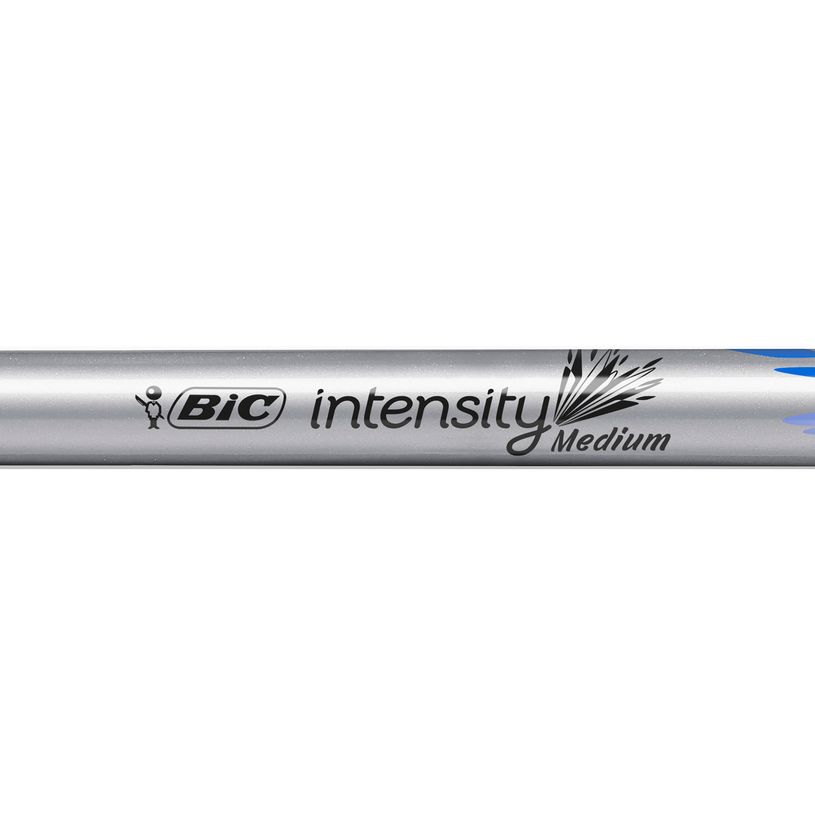 3086123537675-BIC Intensity - Pack de 12 feutres fins - pointe moyenne - bleu-P_79440299_5-3