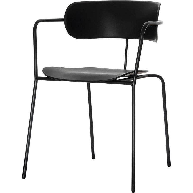 3660141232639-Chaise BISTRO - avec accoudoirs - noir-P_79441232_1-0