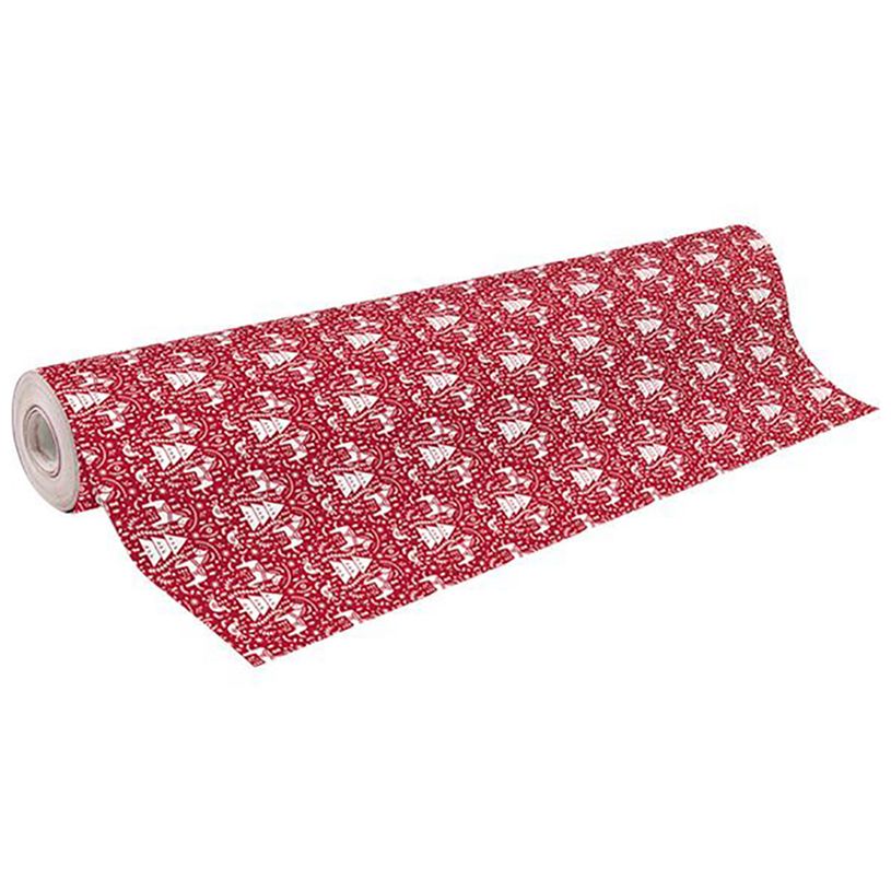 3329682018897-Clairefontaine Alliance - Papier cadeau - 70 cm x 50 m - 60 g/m² - motif sapins fond rouge-P_79441968_1-0