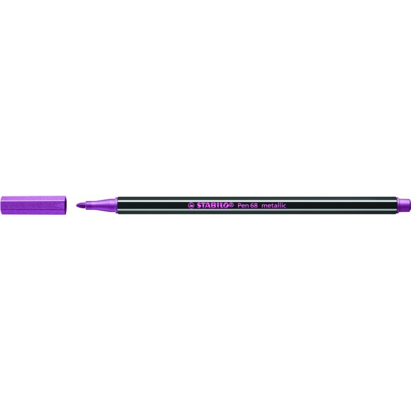 4006381530255-STABILO Pen 68 Metallic - Feutre métallisé 1,4 mm - rose-P_79443915_1-0