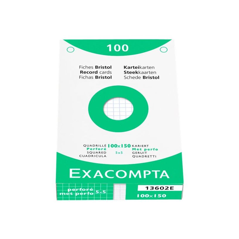 3130630136026-Exacompta - Pack de 100 fiches Bristol quadrillées - 10 x 15 cm - blanc-P_79445506_1-1