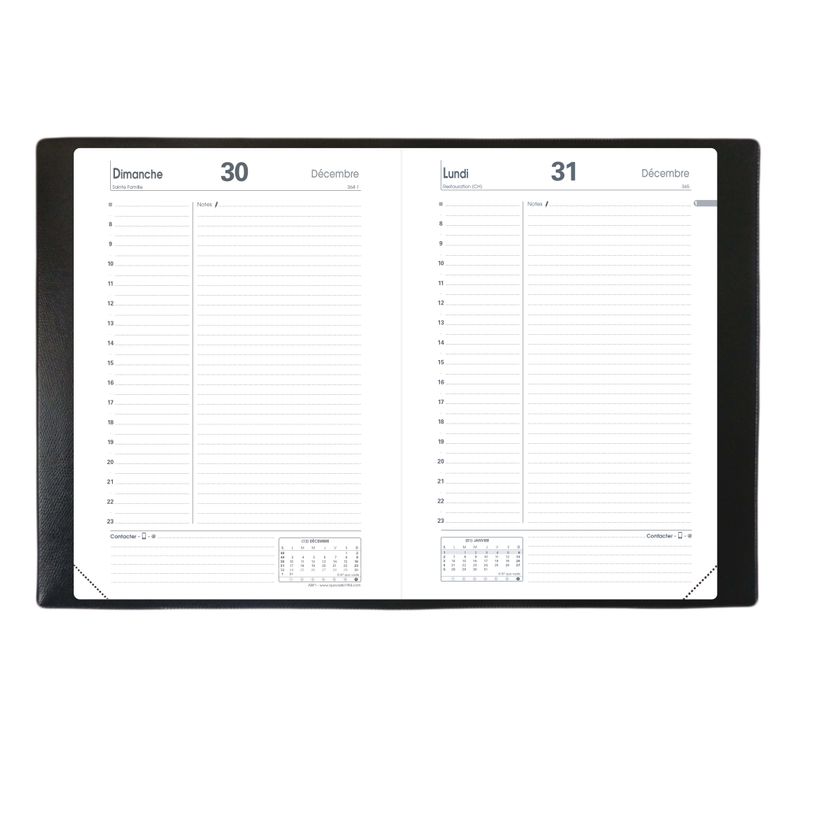 3371010190089-Agenda Impala ABP1 - 1 jour par page - 13 x 21 cm - disponible dans différentes couleurs -P_999991707_6-3