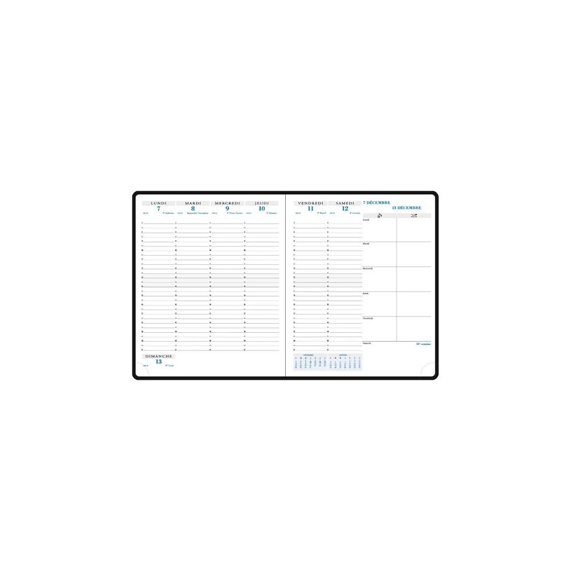3660942004473-Agenda Barbara Horizons 22 - 1 semaine sur 2 pages - 18,5 x 22,5 cm - noir - Exacompta--1